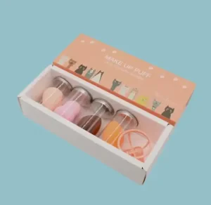 Custom Cosmetic Puff Packaging Boxes