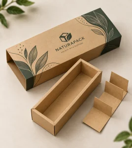 Custom Kraft Drawer Boxes with Dividers