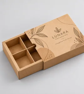 Custom Kraft Drawer Boxes with Dividers