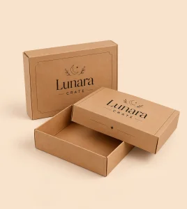 Custom Kraft Lid and Tray Boxes