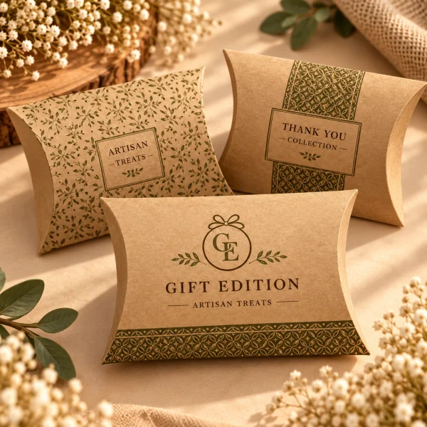 Custom Kraft Pillow Boxes