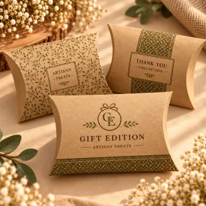 Custom Kraft Pillow Boxes