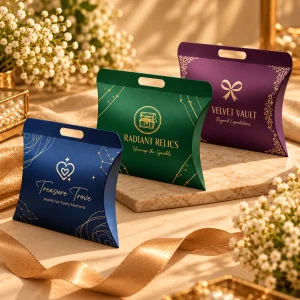 Custom Pillow Boxes with Handle