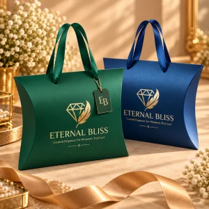 Custom Pillow Boxes with Handle