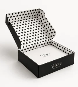 Custom Black Mailer Packaging Boxes