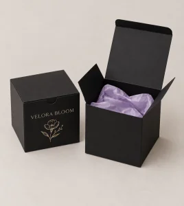 Custom Black Tuck Boxes