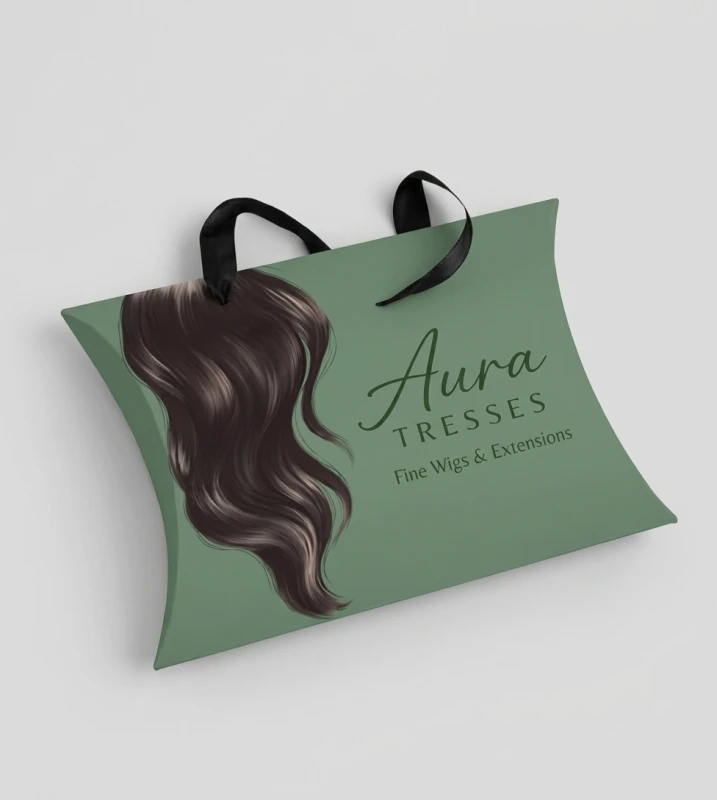Custom Hair Extension Pillow Boxes